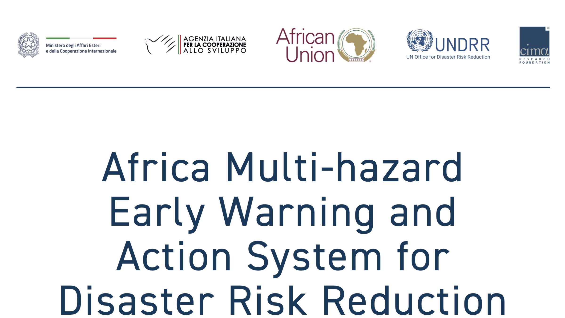 Africa Multi-hazard Early Warning and Action System for Disaster Risk Reduction